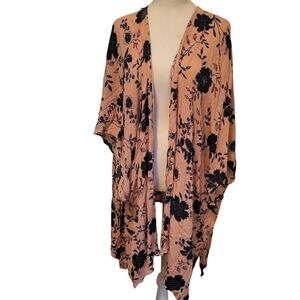 Lane Bryant Plus Floral Kimono sz OS